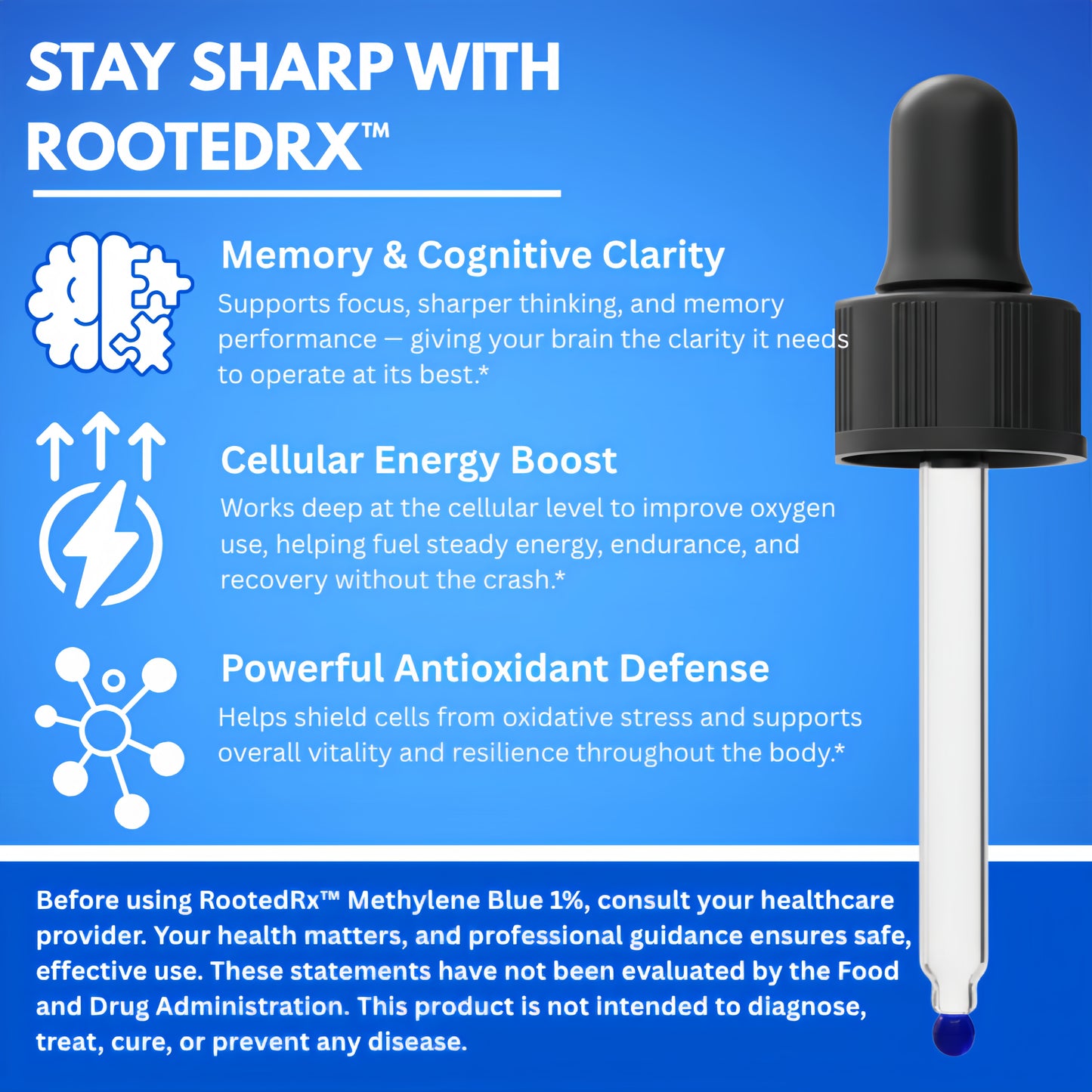 Methylene Blue Liquid Drops